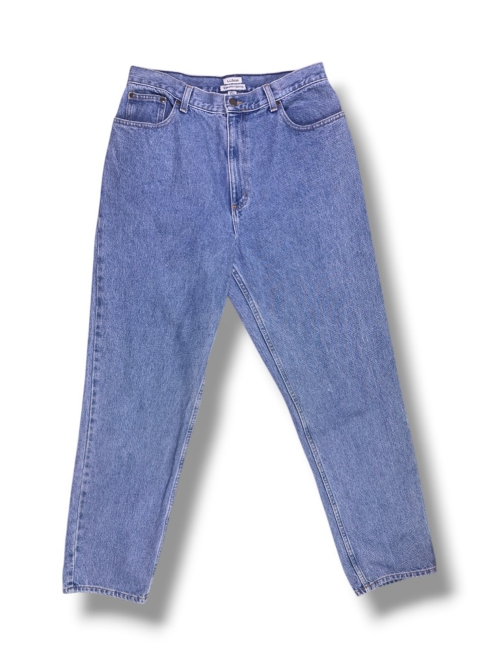 L.L. Bean Women's Straight-Leg Jeans in Light Blue Denim
